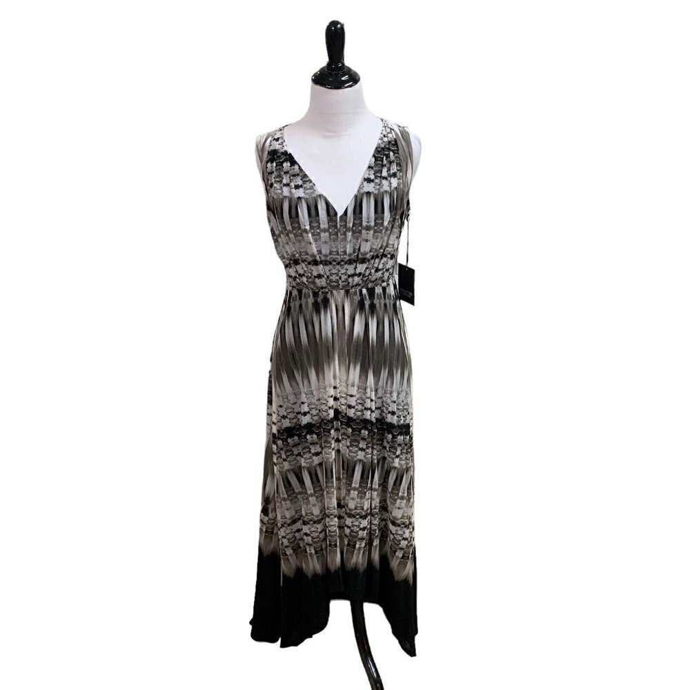 Simply Vera Women's S Small Pretty Pleat Midi Dress Tie Dye NWT Sleeveless